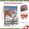 Christmas Diamond Painting Kits,Christmas Bird Horse 5D DIY Diamond Painting Kits,Full Diamond Round Diamond Painting Beginners for Home Wall Decor and Craft Gifts(12 X 16 Inch)